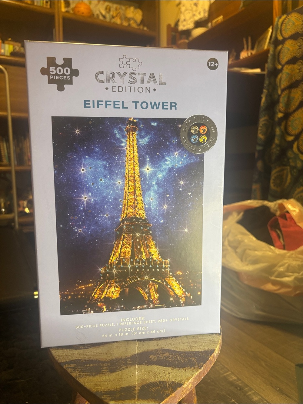 Crystal Edition Eiffel Tower 500-Piece Puzzle - Gold
